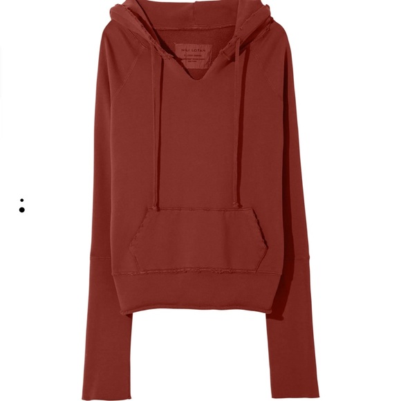 Nili Lotan Tops - Nili Lotan Janie Hoodie in Henna